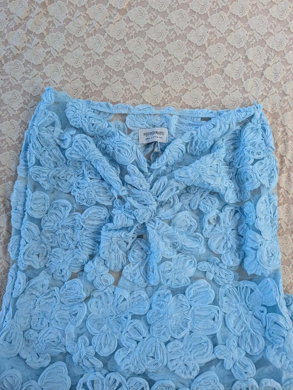 Peppermayo Fiorella Floret blue set size 10 NWT floral romantic feminine quiet l - Picture 7 of 12